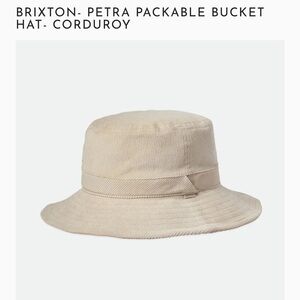 Brixton Petra Tan Corduroy Bucket Hat